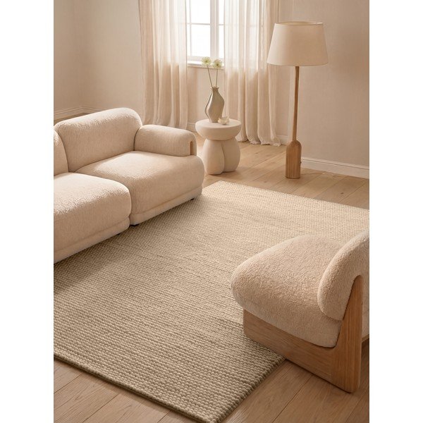 Beżowy wełniany dywan tkany ręcznie 120x170 cm Richmond Diana – Ted Baker-image-1