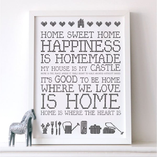 Plakat Home Sweet Home, 30x40 cm