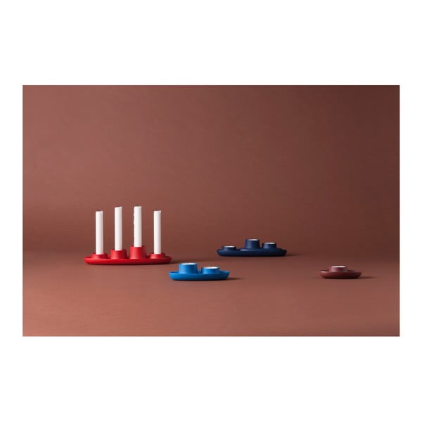 Ciemnoniebieski świecznik EMKO Aye Aye Three Candles-image-4