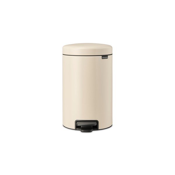 Beżowy stalowy kosz na śmieci z pedałem 12 l NewIcon – Brabantia
