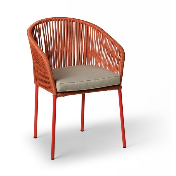 Zestaw 2 czerwonych krzeseł ogrodowych Bonami Selection Trapani