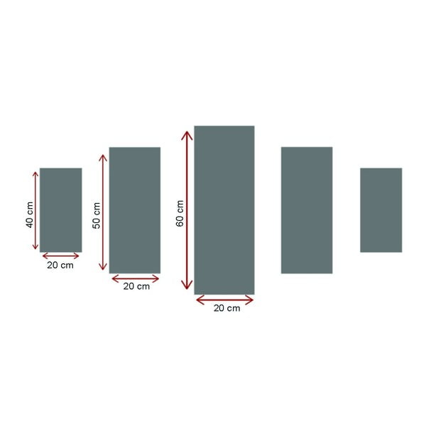 Obrazy zestaw 5 szt. Winter Sunset – Wallity-image-2