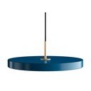 Ciemnoniebieska lampa wisząca UMAGE Asteria, Ø 43 cm
