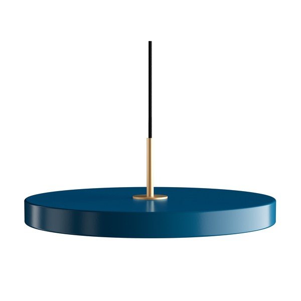 Ciemnoniebieska lampa wisząca UMAGE Asteria, Ø 43 cm