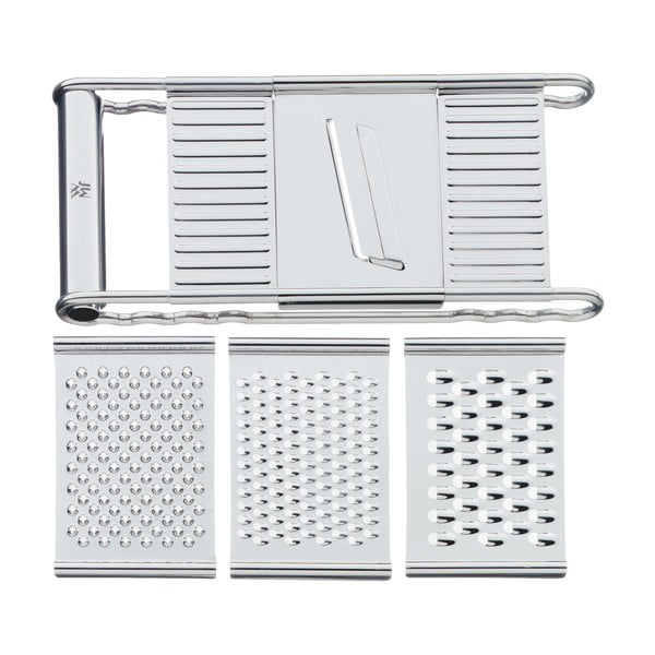 Nierdzewna tarka z 4 wymiennymi powierzchniami trącymi WMF Cromargan® Gourmet-image-4