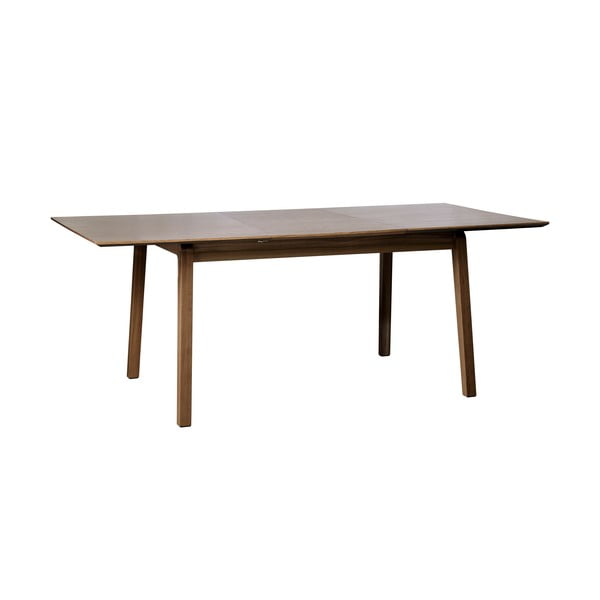 Brązowy rozkładany stół z blatem w dekorze dębu 95x200 cm Bari – Unique Furniture-image-3