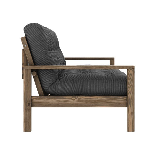 Antracytowa rozkładana sofa 205 cm Knob – Karup Design-image-4