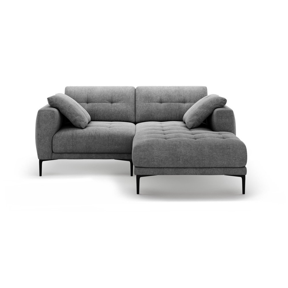 Szary narożnik (prawostronny/z szezlongiem) Bemy – Micadoni