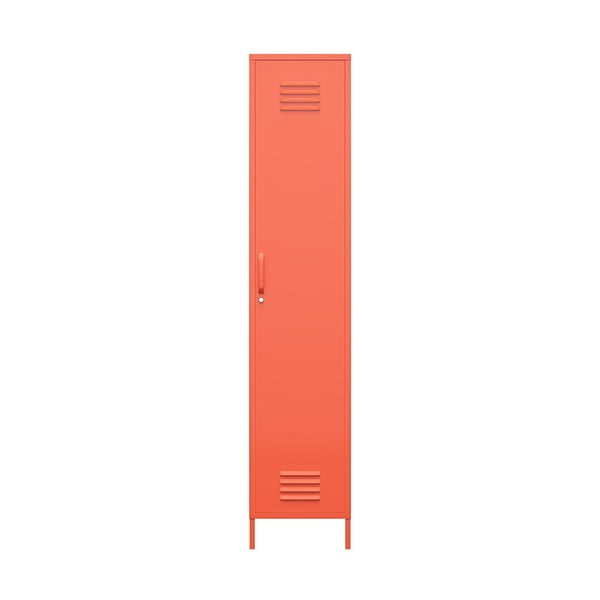 Pomarańczowa metalowa szafka Novogratz Cache, 38x185 cm