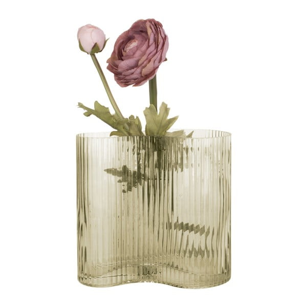 Zielony szklany wazon PT LIVING Wave, wys. 18 cm-image-4