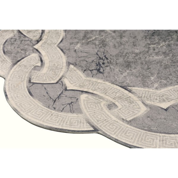 Szary okrągły dywan ø 100 cm – Vitaus-image-2