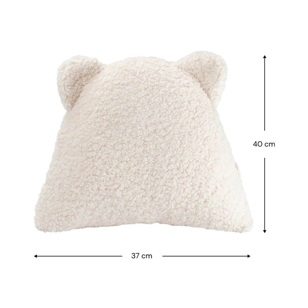 Kremowa poduszka na sofę dziecięcą z materiału bouclé Bear – Wigiwama (zdjęcie 8)