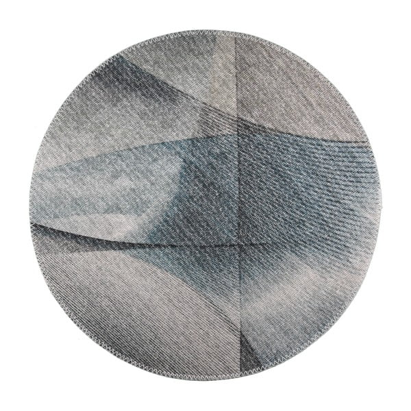 Jasnoszary okrągły dywan odpowiedni do prania ø 100 cm – Vitaus