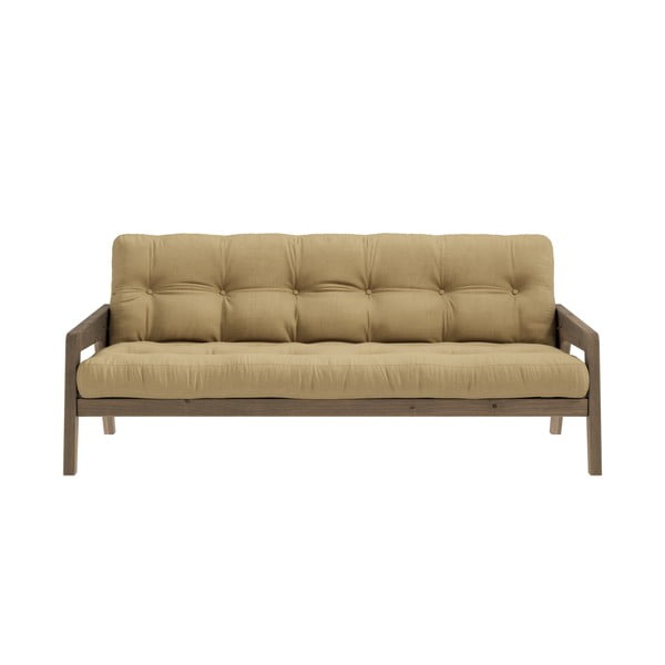 Żółta rozkładana sofa 204 cm Grab – Karup Design