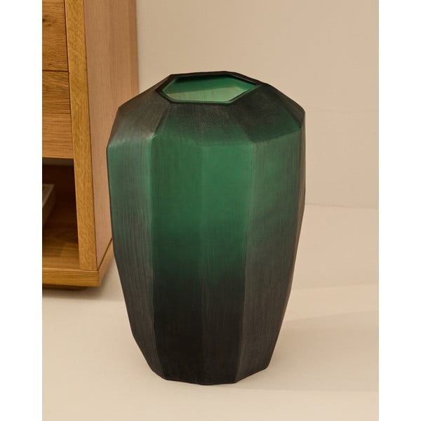 Morski szklany wazon (wysokość 45 cm) Geonix – Kave Home-image-1