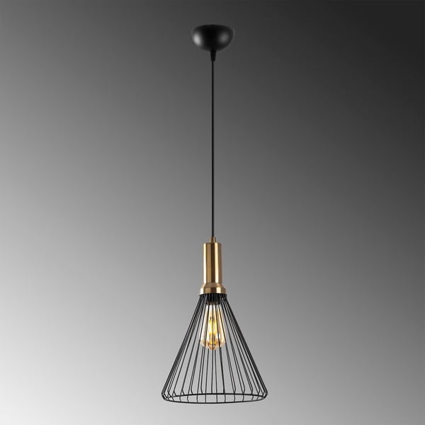 Czarna lampa wisząca z metalowym kloszem ø 24 cm Dear – Opviq lights-image-4