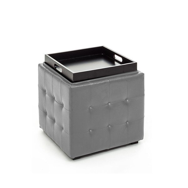 Szary puf ze schowkiem Tomasucci Case-image-2