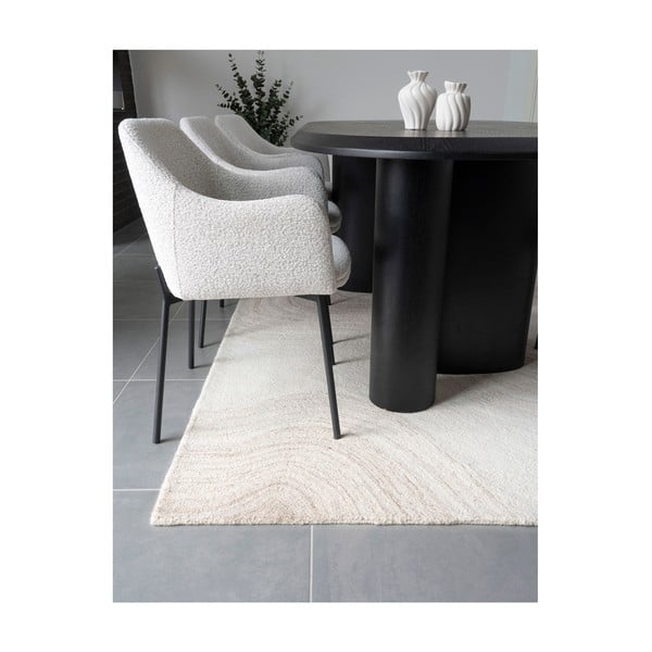 Kremowy wełniany dywan tkany ręcznie 160x230 cm Surat – House Nordic-image-3