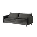 Ciemnoszara aksamitna sofa 203 cm Juli – Ropez