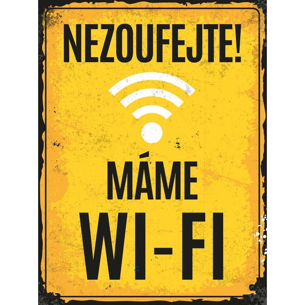 Dekoracyjna tabliczka ścienna Postershop Wi-Fi
