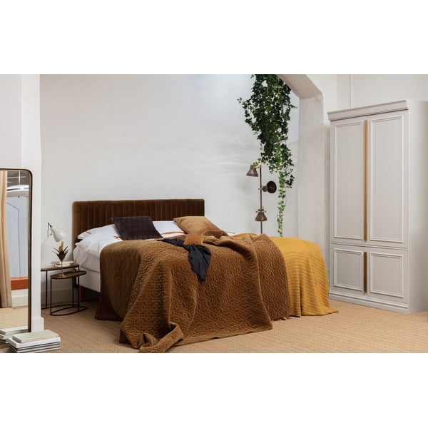 Jasnoszara szafa z litego drewna sosnowego 110x215x62 cm Organize – WOOOD-image-4