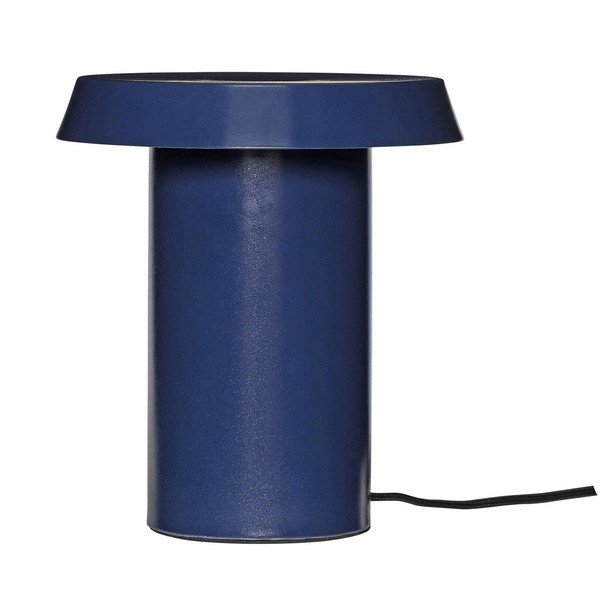Niebieska metalowa lampa stołowa Keen – Hübsch