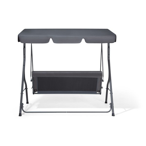 Szara 3-osobowa ławka ogrodowa Monobeli Line-image-2