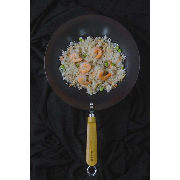Patelnia WOK z powłoką nieprzywierającą Kitchen Craft Oriental, ⌀ 30 cm-image-3