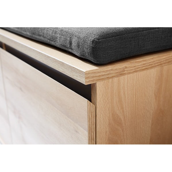 Szafka na buty w dekorze buku z ławką Lissabon – Germania-image-4