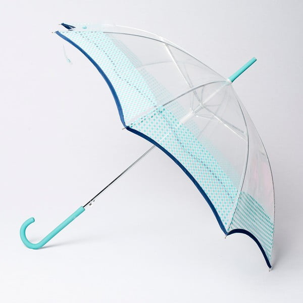 Parasol Alvarez Vichy Transparent Blue Aqua