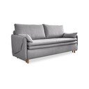 Jasnoszara rozkładana sofa 207 cm Simon – Miuform