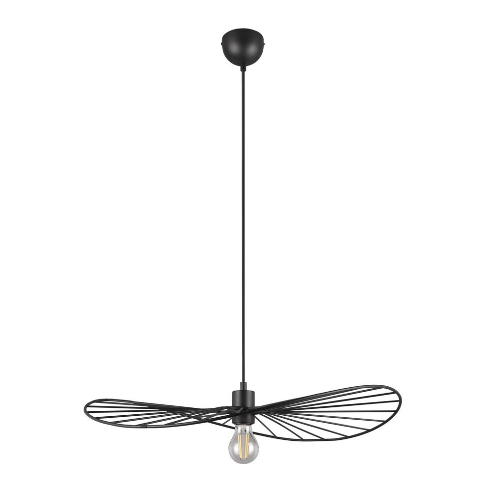Lampa wisząca w kolorze matowej czerni ø 60 cm Chapeau – Reality