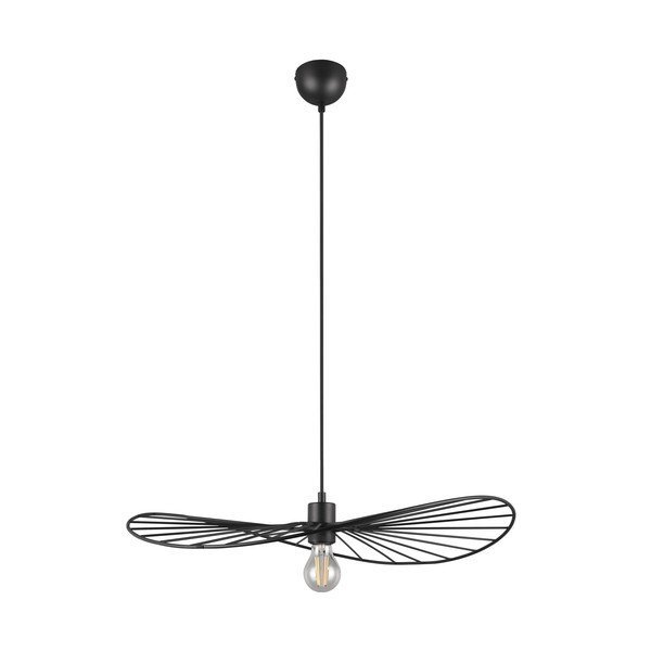 Lampa wisząca w kolorze matowej czerni ø 60 cm Chapeau – Reality