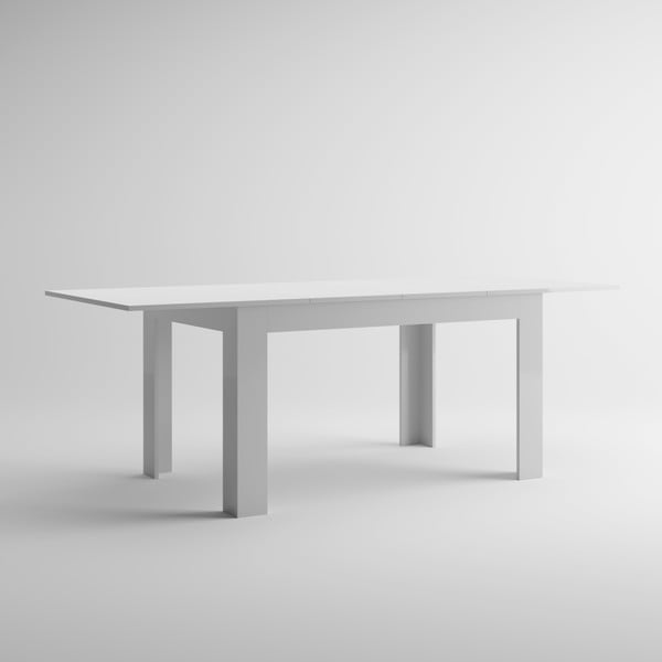 Biały stół rozkładany MobiliFiver Easy, dł. 140-220 cm