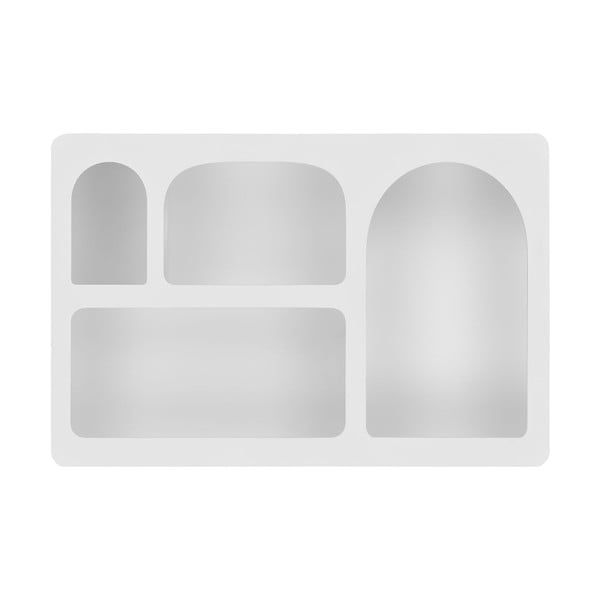 Biała wielopoziomowa półka 60 cm Bryne – House Nordic