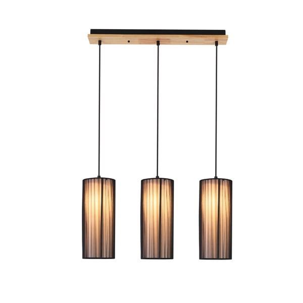 Lampa wisząca z tekstylnym kloszem Kioto – Candellux Lighting-image-3