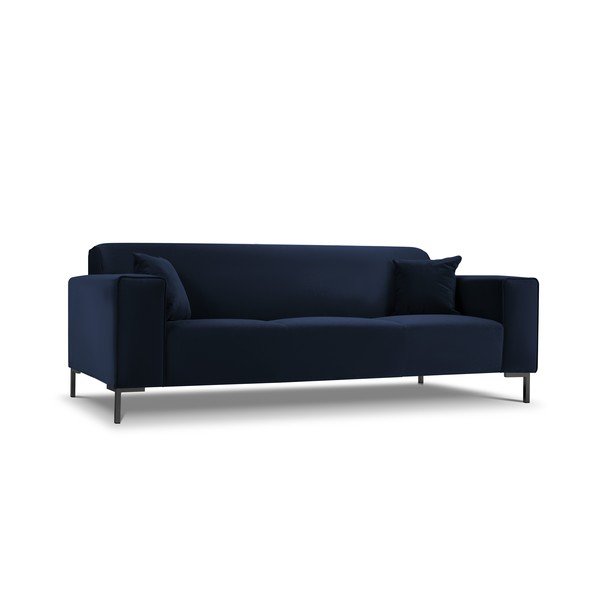 Niebieska aksamitna sofa Cosmopolitan Design Siena-image-3