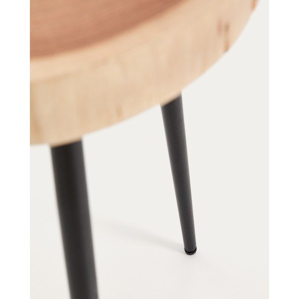 Okrągły stolik z blatem z drewna akacjowego 35x35 cm Tanive – Kave Home-image-3