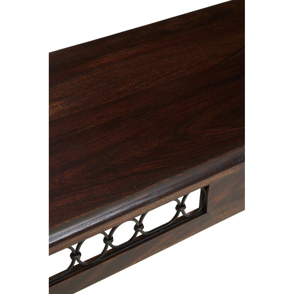 Konsola z litego drewna palisander w ciemnym naturalnym kolorze 45x120 cm Srina – Premier Housewares (zdjęcie 3)