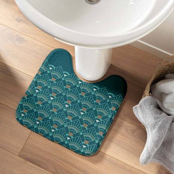 Morski dywanik łazienkowy do WC 45x45 cm Imperia – douceur d'intérieur-image-1