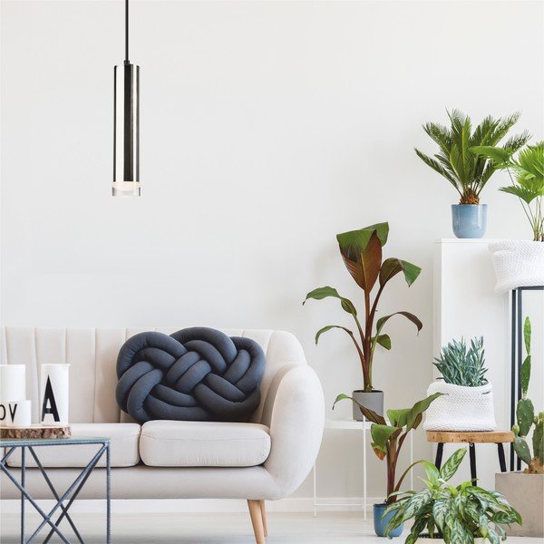 Lampa wisząca w czarno-srebrnym kolorze Diego – LAMKUR-image-2
