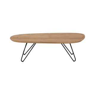 Stolik z blatem z drewna dębowego Windsor & Co Sofas Elipse, 130x68 cm