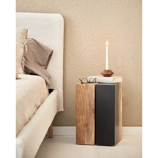 Stolik z drewna tekowego Kave Home Ognak-image-1