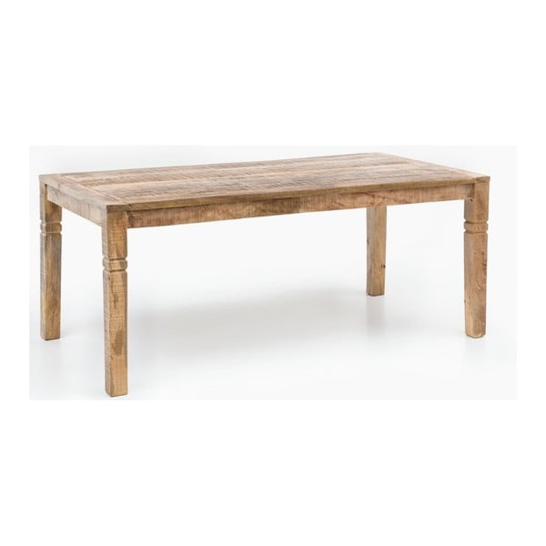 Stół z litego drewna mango Skyport RUSTICA, 180x90 cm