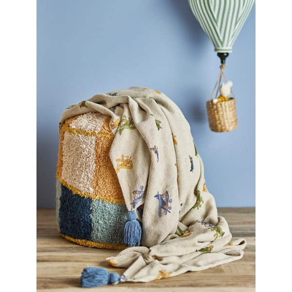 Kremowy koc dziecięcy 130x160 cm Plane – Bloomingville Mini-image-3