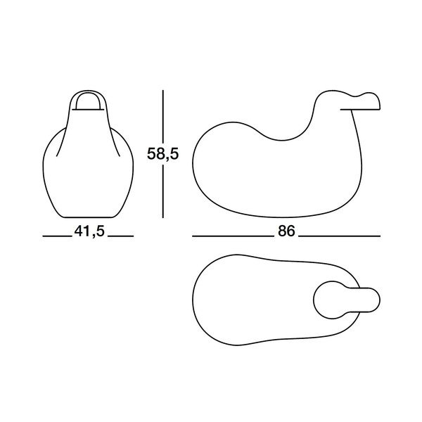 Żółte krzesło bujane Magis Dodo-image-1