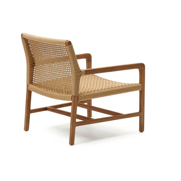 Drewniany fotel ogrodowy w naturalnym kolorze Sabolla – Kave Home-image-3