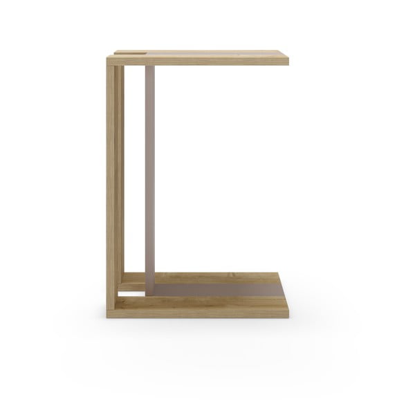 Stolik w dekorze dębu 40x30 cm Macha – Marckeric-image-3