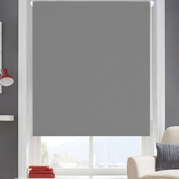 Jasnoszara roleta Ruby, 200x60 cm