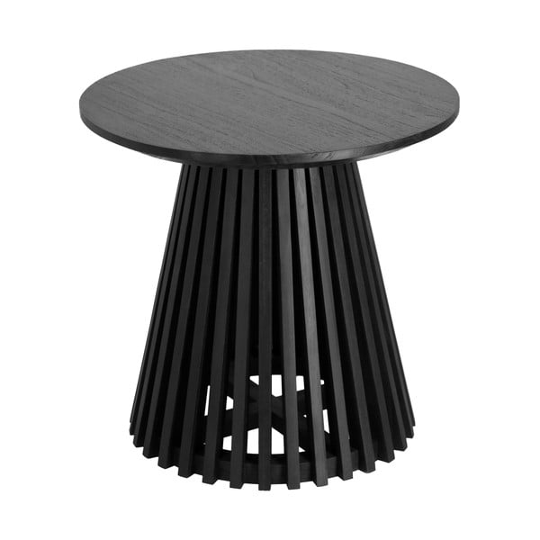 Czarny stolik z blatem z drewna mindi Kave Home Irune